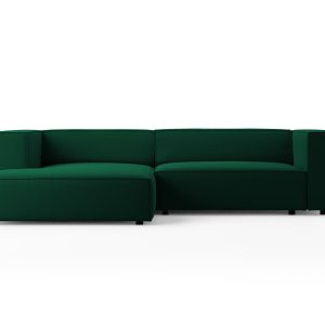 Cosmopolitan Design linker hoekbank Arendal 3-zits, flueel, flessengro Cosmopolitan Design linker hoekbank Arendal 3-zits, flueel, flessengro