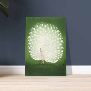 Artfulprints Poster Ohara Koson – Peacock – 70×100 cm – Groen