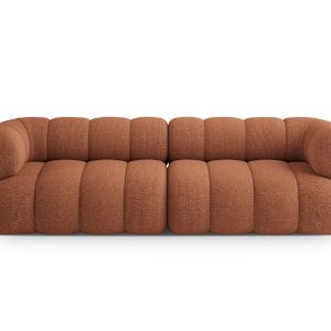 Cosmopolitan Design Bank Koge 4-zits, chenille baksteen – 95x240x70cm Cosmopolitan Design Bank Koge 4-zits, chenille baksteen – 95x240x70cm