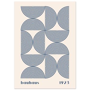 Artfulprints Poster Bauhaus – Twisted arches 1923 – A4 21×29.7 cm – Bl Artfulprints Poster Bauhaus – Twisted arches 1923 – A4 21×29.7 cm – Bl