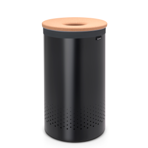 Brabantia Wasbox, 60 liter, kurken deksel – Matt Black Brabantia Wasbox, 60 liter, kurken deksel – Matt Black