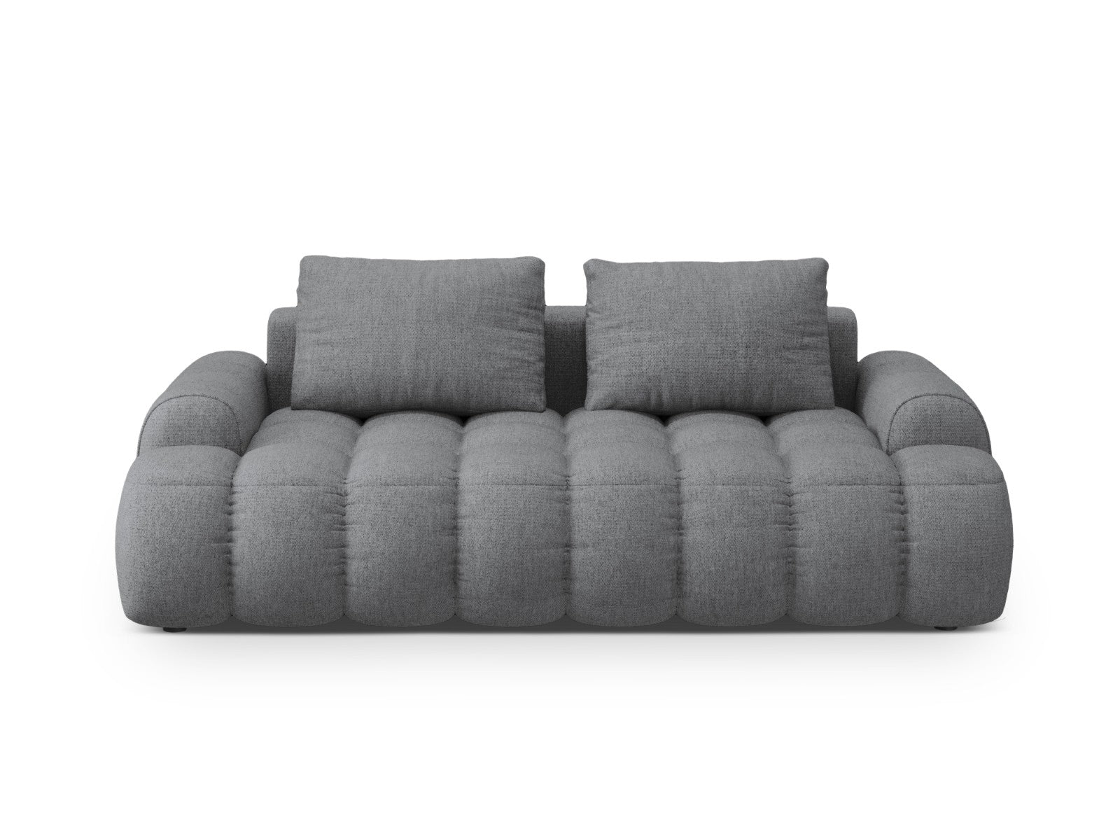 Cosmopolitan Design Bank Linz 3-zits, structurele stof grijs - 100x200