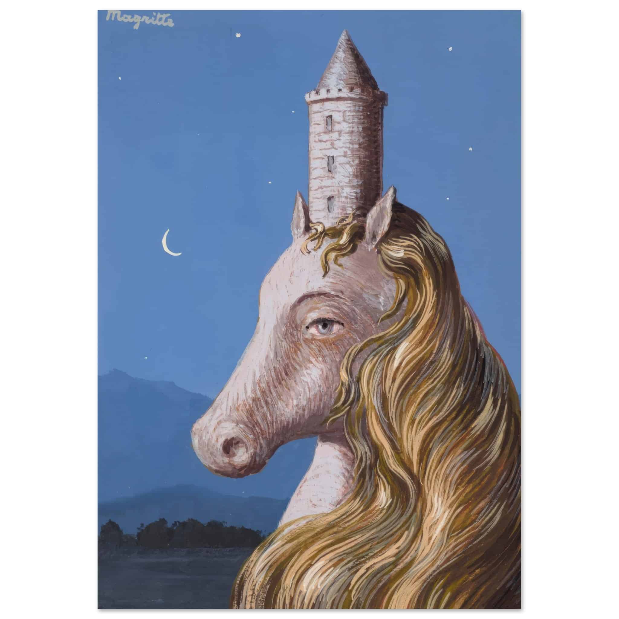 Artfulprints Poster René Magritte - Le coeur du monde - A4 21x29.7 cm