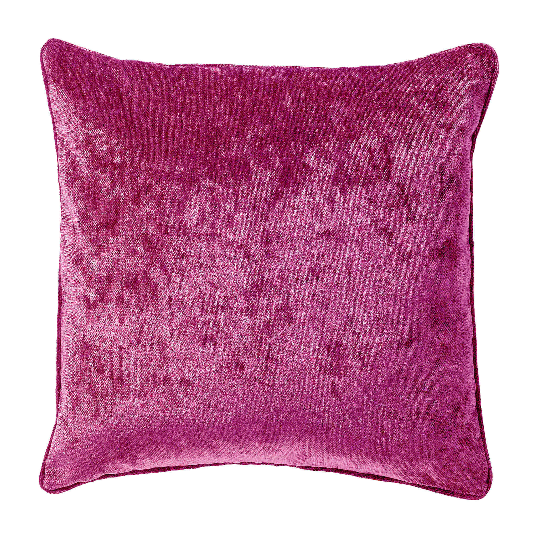 LEWY - kussenhoes 45x45 cm - glansvelours - Festival Fuchsia - roze
