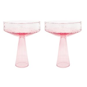Brût Homeware coupe Claude – roze – set van 2 Brût Homeware coupe Claude – roze – set van 2