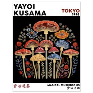 Artfulprints Poster Yayoi Kusama – Magical mushrooms – 30×40 cm – Meer Artfulprints Poster Yayoi Kusama – Magical mushrooms – 30×40 cm – Meer