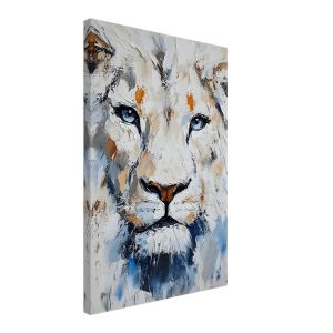 Artfulprints Canvas Abstract painted lion canvas – 40×60 cm – Grijs Artfulprints Canvas Abstract painted lion canvas – 40×60 cm – Grijs