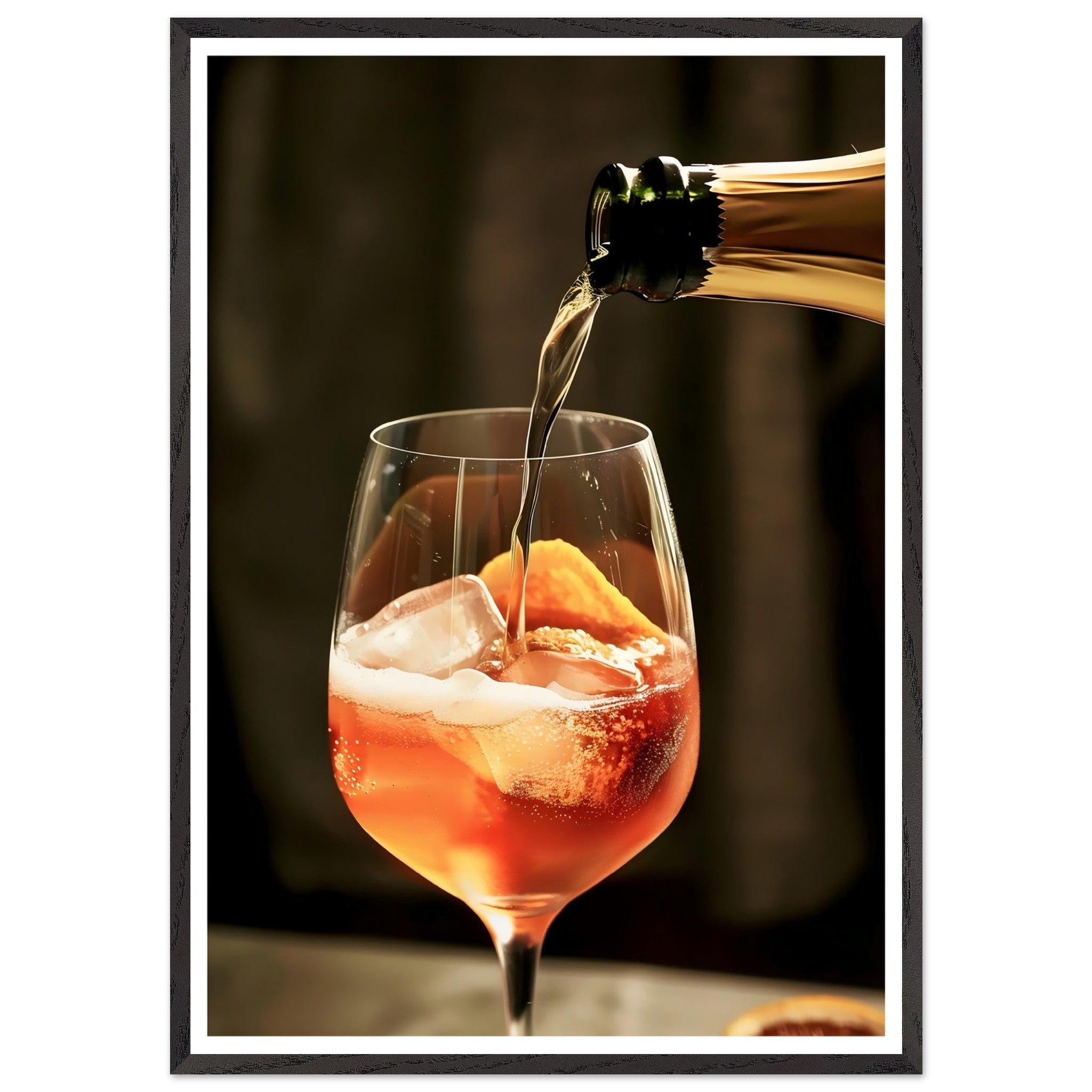 Artfulprints Poster met Lijst Aperol Spritz - Lifestyle - 70x100 cm -
