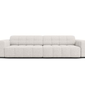 Cosmopolitan Design Bank Chicago 4-zits, chenille lichtgrijs – 102×252 Cosmopolitan Design Bank Chicago 4-zits, chenille lichtgrijs – 102×252