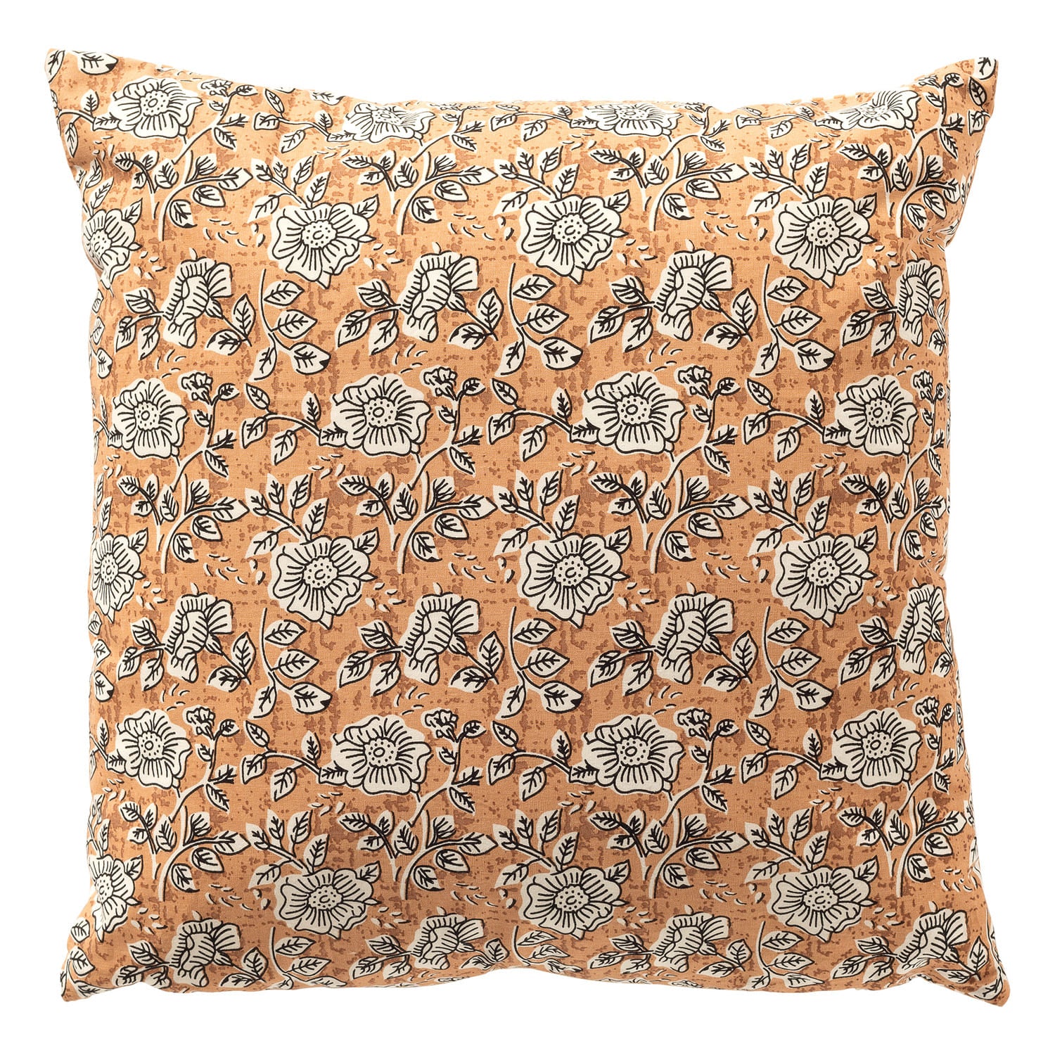 JULITA - kussenhoes 45x45 cm - bloemenmotief - 100% katoen - Dusty Cor