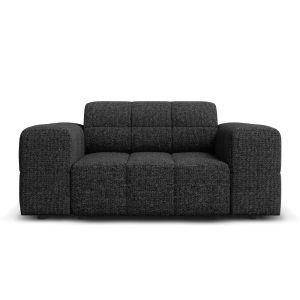 Cosmopolitan Design Fauteuil Chicago chenille zwart – 102x132x78cm Cosmopolitan Design Fauteuil Chicago chenille zwart – 102x132x78cm