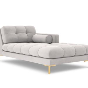 Cosmopolitan Design rechter chaise longue Bali flueel, geld – 185x102x