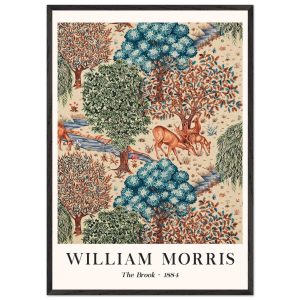 Artfulprints Poster met Lijst William Morris – The brook – 70×100 cm – Artfulprints Poster met Lijst William Morris – The brook – 70×100 cm –