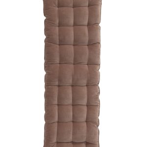 Calma House Bankkussen Velour – Bruin – 40x120x4 Calma House Bankkussen Velour – Bruin – 40x120x4