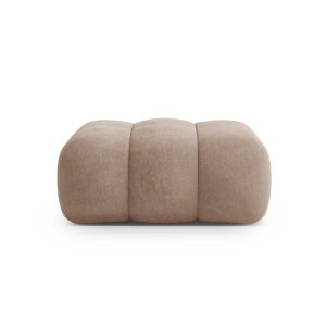 Cosmopolitan Design Poef Koge flueel donkerbeige – 95x95x40cm