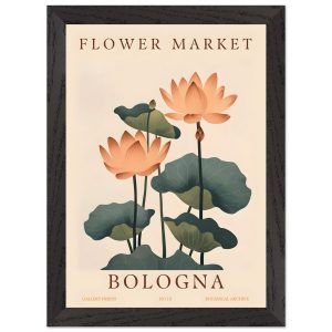 Artfulprints Poster met Lijst Flower market – Bologna – A4 21×29.7 cm Artfulprints Poster met Lijst Flower market – Bologna – A4 21×29.7 cm