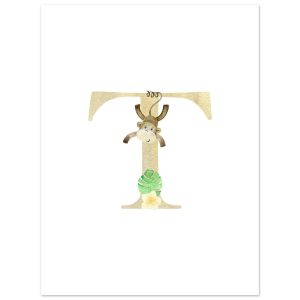 Artfulprints Poster Letter T kindernaam – 30×40 cm – Meerkleurig Artfulprints Poster Letter T kindernaam – 30×40 cm – Meerkleurig