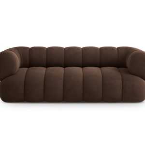 Cosmopolitan Design Bank Koge 3-zits, flueel chocolade – 95x210x70cm Cosmopolitan Design Bank Koge 3-zits, flueel chocolade – 95x210x70cm