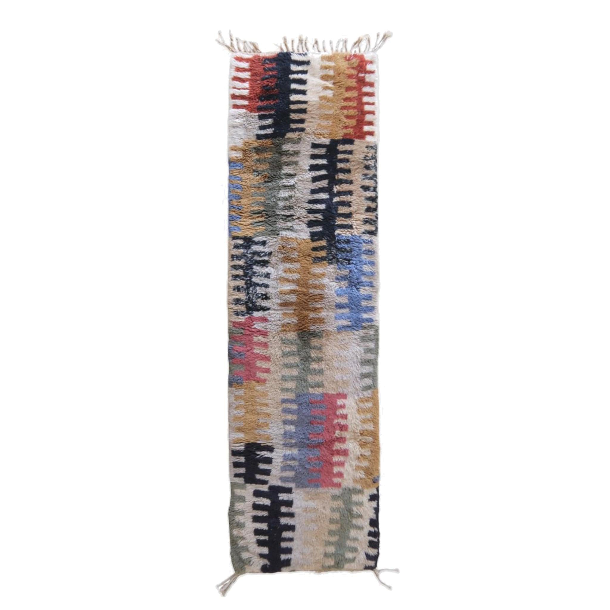 AFK Living vloerkleed Berber - handgemaakt - Wol - 87 x 303 cm