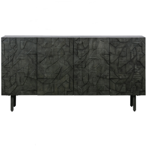 WOOOD dressoir Counter – Hout – Zwart – 83x160x40 WOOOD dressoir Counter – Hout – Zwart – 83x160x40