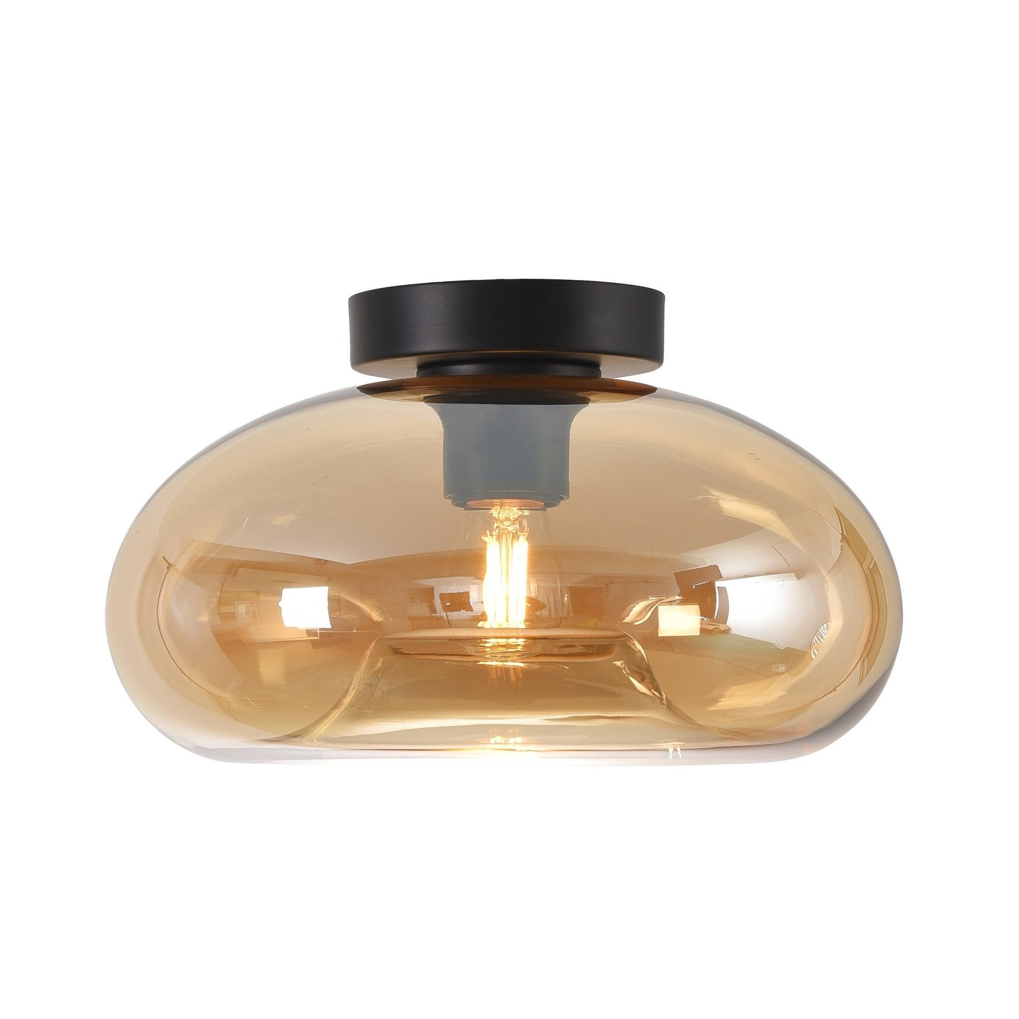 Artdelight plafondlamp Paradise - 1 lichts - 28 x 17 cm - zwart