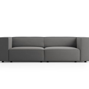 Cosmopolitan Design Bank Arendal 3-zits, flueel, cement – 102x204x70cm Cosmopolitan Design Bank Arendal 3-zits, flueel, cement – 102x204x70cm