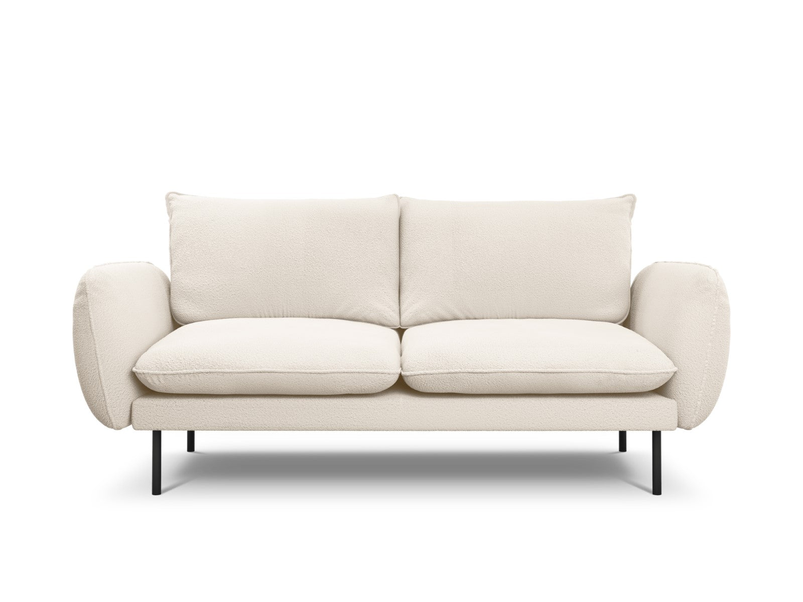 Cosmopolitan Design Bank Vienna 2-zits, boucle, beige - 92x160x95cm