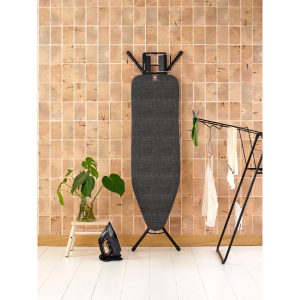Brabantia Strijkplank B, 124×38 cm, strijkerhouder – Denim Black Brabantia Strijkplank B, 124×38 cm, strijkerhouder – Denim Black