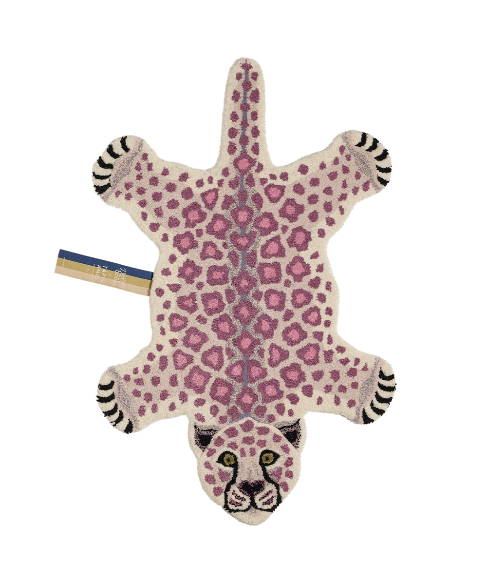 Doing Goods Lilly Luipaard Vloerkleed - Klein 92 x 62 x 2 cm - 100% wo