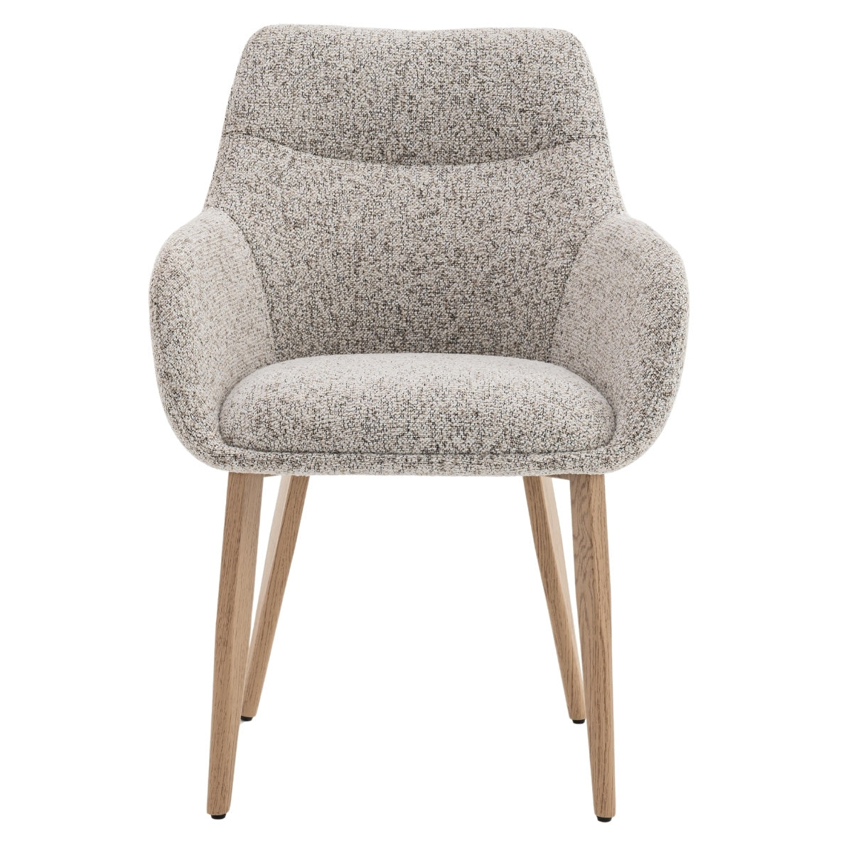 DÉJA Living Eetkamerstoel Noé - Beige/Naturel - Zithoogte 47cm - Set v