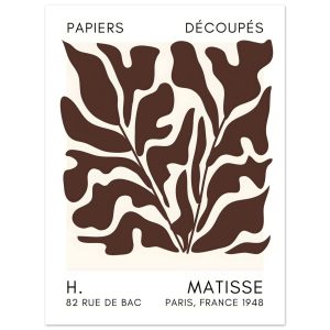 Artfulprints Poster Matisse – Seabed shapes brown – 30×40 cm – Bruin Artfulprints Poster Matisse – Seabed shapes brown – 30×40 cm – Bruin