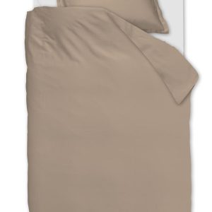 Ambiante dekbedovertrek Satin Uni – 140×200/220 cm – taupe Ambiante dekbedovertrek Satin Uni – 140×200/220 cm – taupe