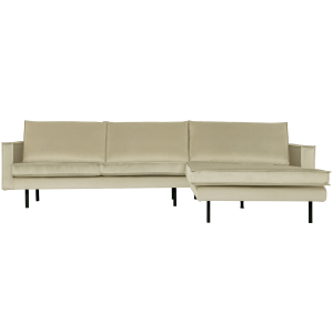 WOOOD chaise longue rechts Rodeo – Polyester – Groen – 85x300x86 WOOOD chaise longue rechts Rodeo – Polyester – Groen – 85x300x86
