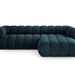 Cosmopolitan Design rechter hoekbank Koge 5-zits, flueel diepe olie – Cosmopolitan Design rechter hoekbank Koge 5-zits, flueel diepe olie –