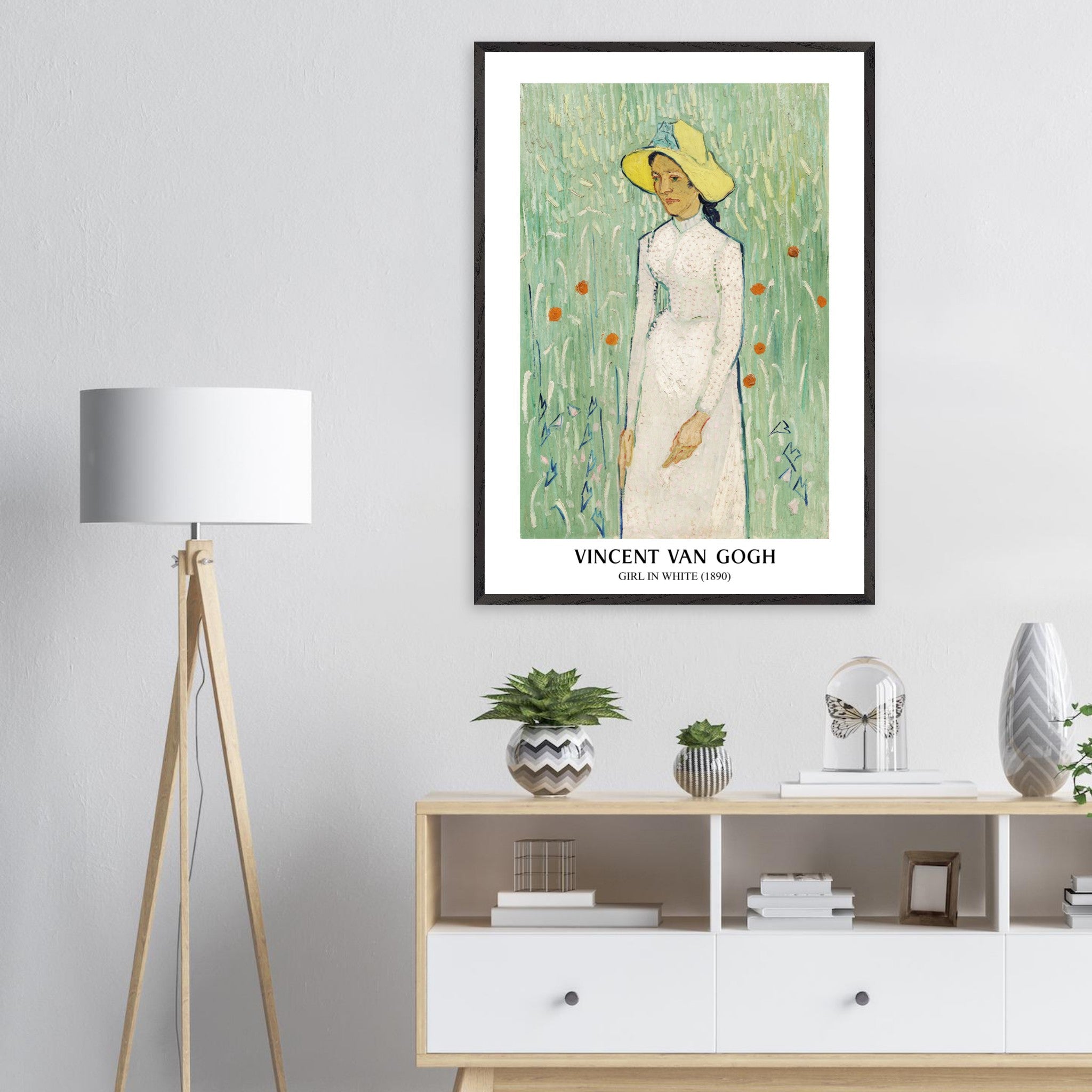 Artfulprints Poster Vincent van Gogh - Girl in white - 70x100 cm - Gro