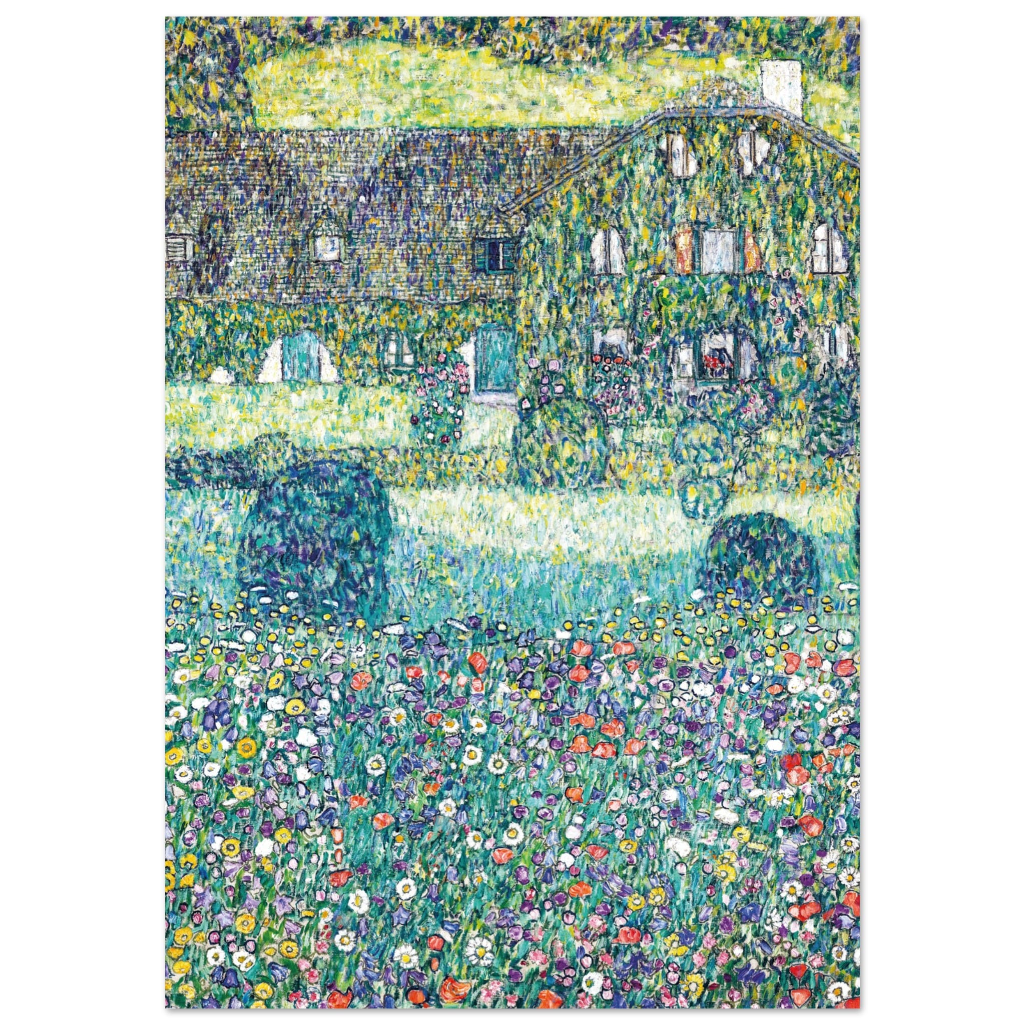 Artfulprints Poster Gustav Klimt - Country house by the Attersee - 70x