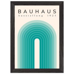 Artfulprints Poster met Lijst Bauhaus – Turquoise rainbow – A4 21×29.7 Artfulprints Poster met Lijst Bauhaus – Turquoise rainbow – A4 21×29.7