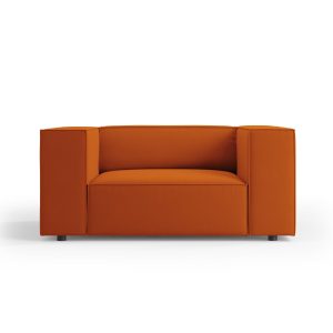 Cosmopolitan Design Fauteuil Arendal flueel, terracotta – 102x124x70cm Cosmopolitan Design Fauteuil Arendal flueel, terracotta – 102x124x70cm