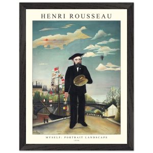 Artfulprints Poster met Lijst Henri Rousseau – Portrait landscape – 30 Artfulprints Poster met Lijst Henri Rousseau – Portrait landscape – 30