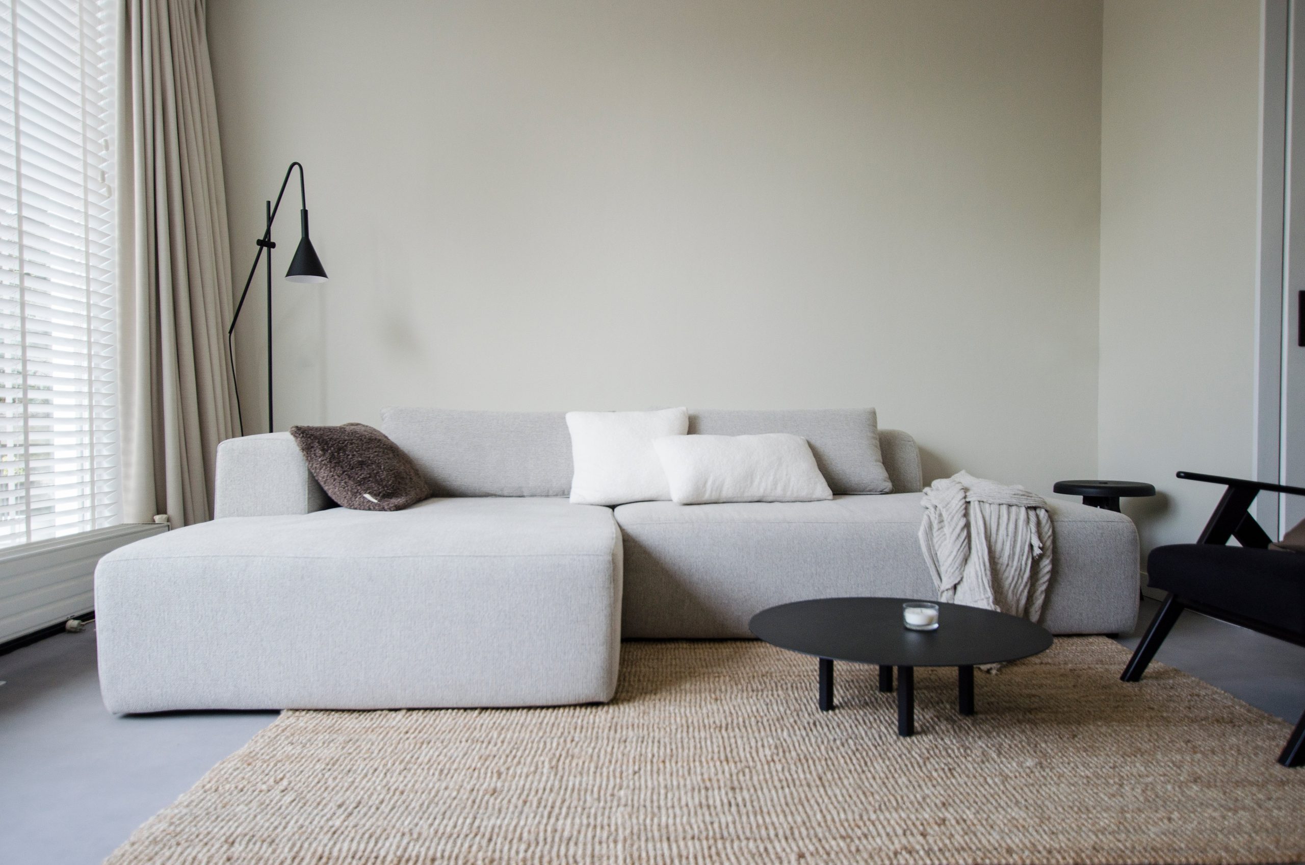 4x6 sofa - modulaire hoekbank links - model X6 - beige melange - 288cm