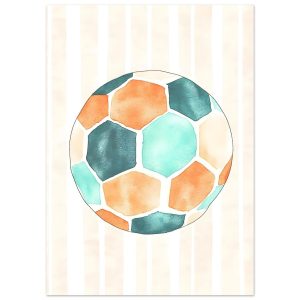 Artfulprints Poster Blauw oranje voetbal – 50×70 cm – Meerkleurig Artfulprints Poster Blauw oranje voetbal – 50×70 cm – Meerkleurig