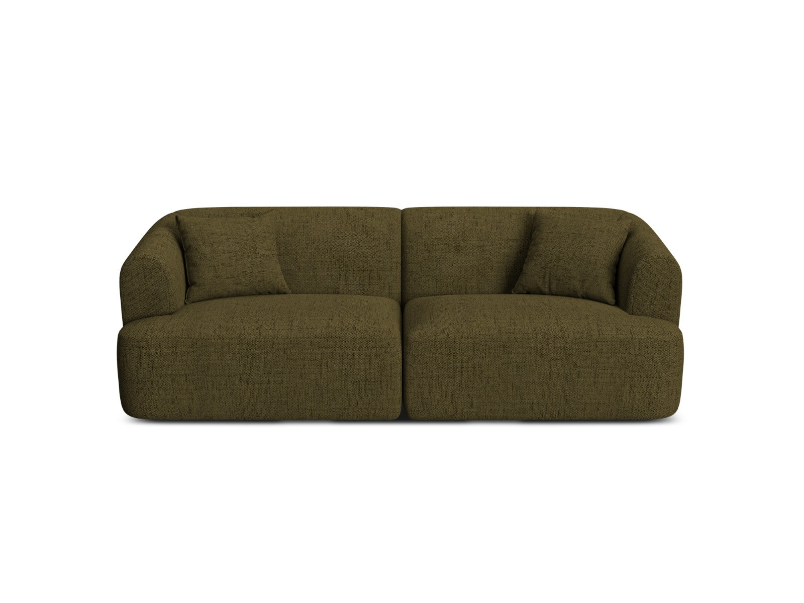 Cosmopolitan Design Modulaire bank Campi 3-zits, structurele stof groe