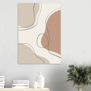 Artfulprints Poster Boho – Earth lines – 70×100 cm – Grijs Artfulprints Poster Boho – Earth lines – 70×100 cm – Grijs