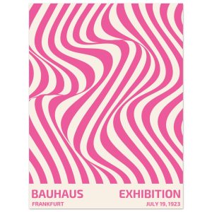 Artfulprints Poster Bauhaus – Exhibition Frankfurt pink – 30×40 cm – R Artfulprints Poster Bauhaus – Exhibition Frankfurt pink – 30×40 cm – R