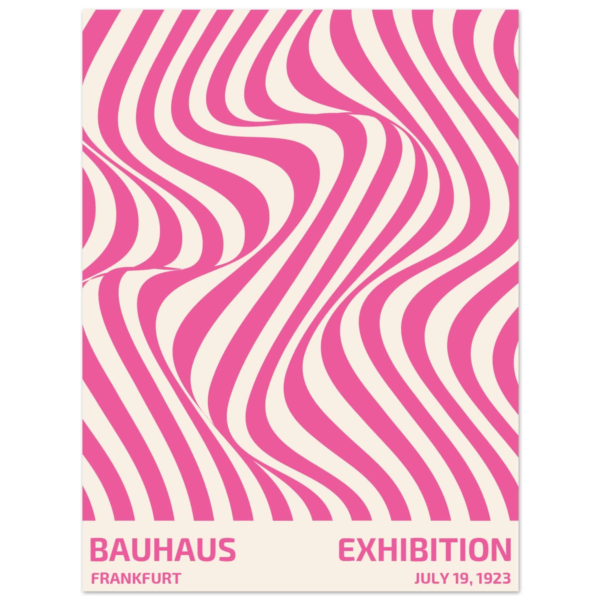 Artfulprints Poster Bauhaus - Exhibition Frankfurt pink - 30x40 cm - R