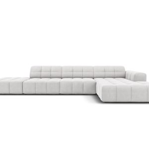 Cosmopolitan Design rechter hoekbank Chicago 5-zits, flueel geld – 167 Cosmopolitan Design rechter hoekbank Chicago 5-zits, flueel geld – 167