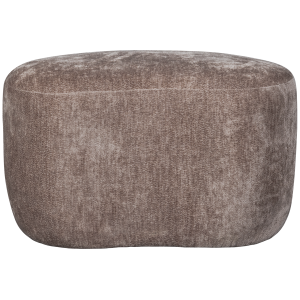 WOOOD organische poef Popular – Polyester – Taupe – 43x73x49