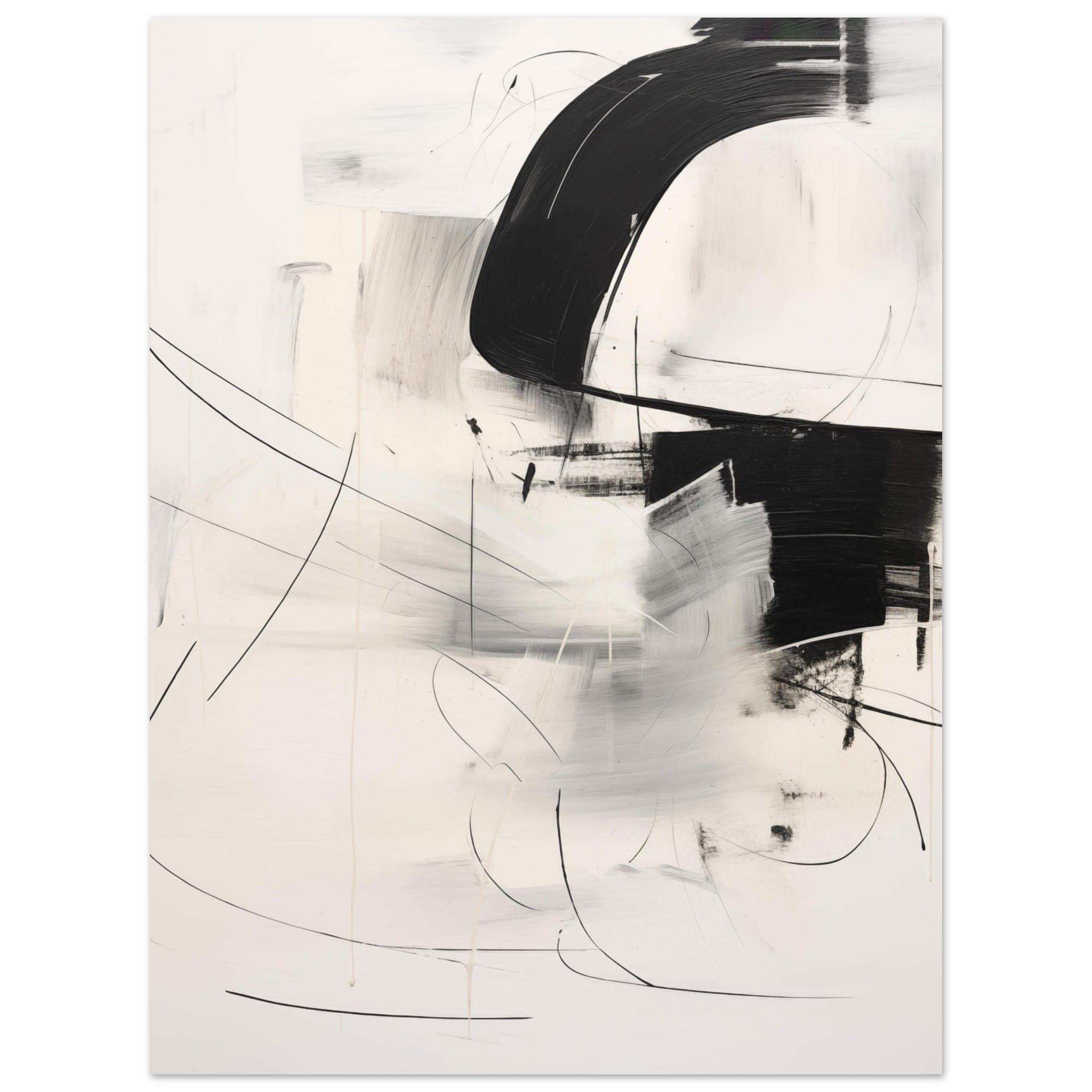 Artfulprints Abstract - Chique brush 1 poster 30x40 cm