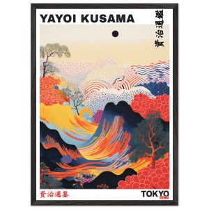 Artfulprints Poster met Lijst Yayoi Kusama – Tokyo 1998 – 50×70 cm – R