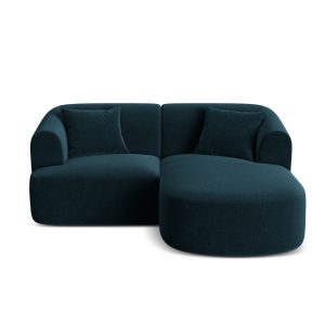 Cosmopolitan Design Modulaire hoekbank rechts Campi 3-zits, flueel die Cosmopolitan Design Modulaire hoekbank rechts Campi 3-zits, flueel die